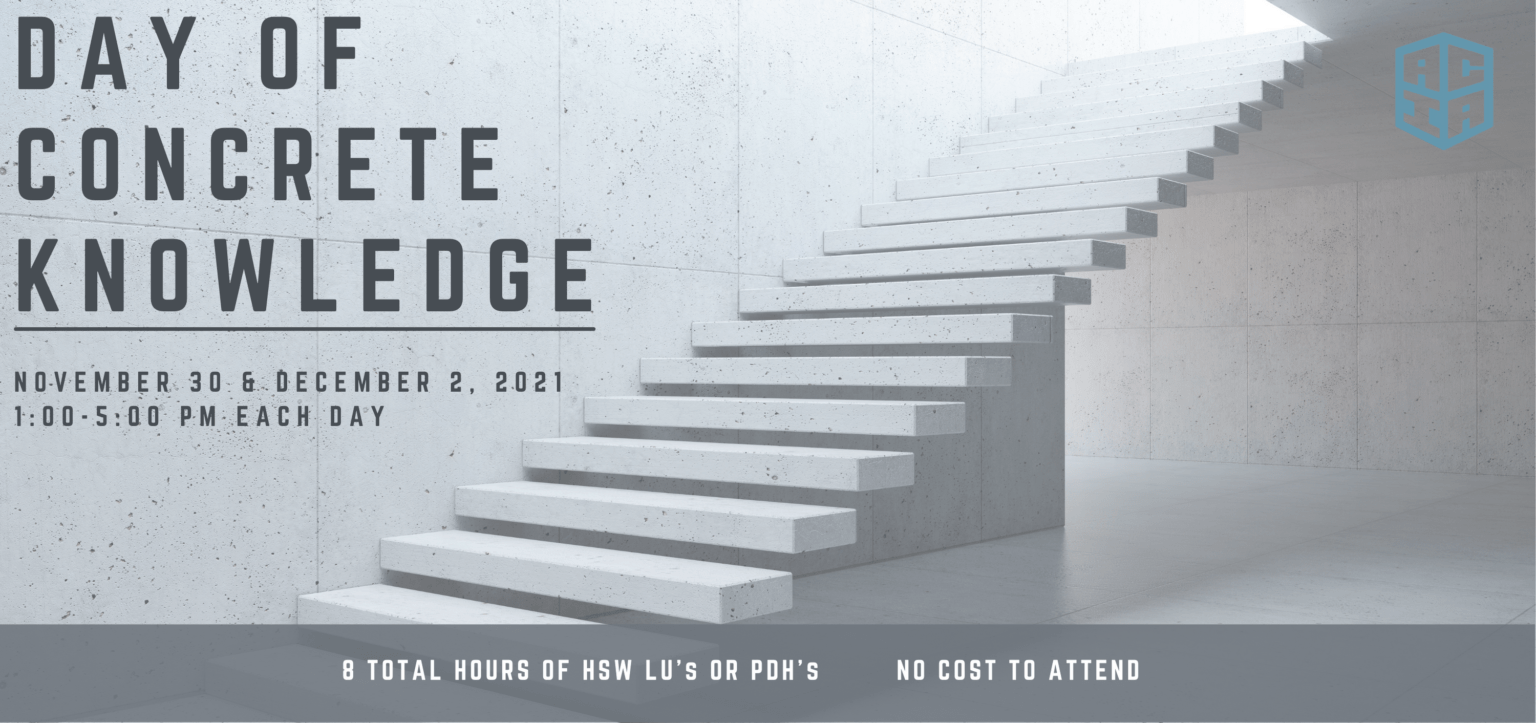A Day of Concrete Knowledge to be Virtual Alabama Concrete Industries